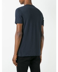 Мужская темно-синяя футболка с круглым вырезом от Versace Collection