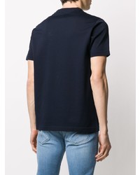 Мужская темно-синяя футболка с круглым вырезом от Fay