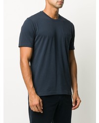 Мужская темно-синяя футболка с круглым вырезом от Aspesi