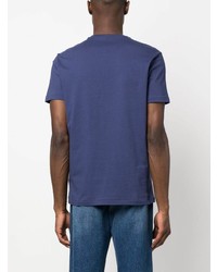 Мужская темно-синяя футболка с круглым вырезом от Polo Ralph Lauren