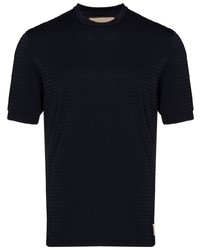 Мужская темно-синяя футболка с круглым вырезом от Prevu