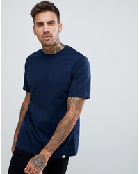 Мужская темно-синяя футболка с круглым вырезом от Pull&Bear