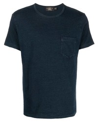 Мужская темно-синяя футболка с круглым вырезом от Ralph Lauren RRL