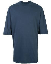 Мужская темно-синяя футболка с круглым вырезом от Rick Owens DRKSHDW