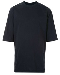 Мужская темно-синяя футболка с круглым вырезом от Rick Owens