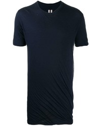 Мужская темно-синяя футболка с круглым вырезом от Rick Owens