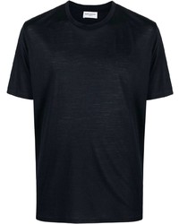 Мужская темно-синяя футболка с круглым вырезом от Saint Laurent