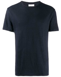 Мужская темно-синяя футболка с круглым вырезом от Sandro Paris