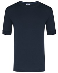 Мужская темно-синяя футболка с круглым вырезом от Schiesser