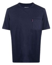 Мужская темно-синяя футболка с круглым вырезом от Sebago