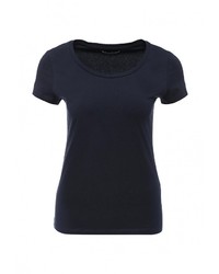 Женская темно-синяя футболка с круглым вырезом от Sela
