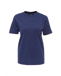 Женская темно-синяя футболка с круглым вырезом от Selected Femme