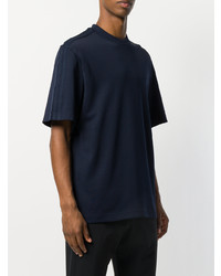Мужская темно-синяя футболка с круглым вырезом от Y-3