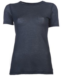 Женская темно-синяя футболка с круглым вырезом от Sofie D'hoore