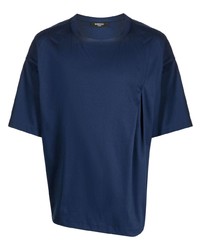 Мужская темно-синяя футболка с круглым вырезом от SONGZIO