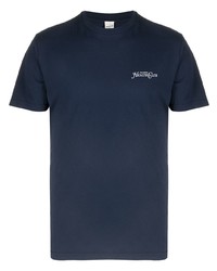 Мужская темно-синяя футболка с круглым вырезом от Sporty & Rich