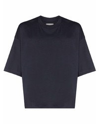 Мужская темно-синяя футболка с круглым вырезом от Studio Nicholson