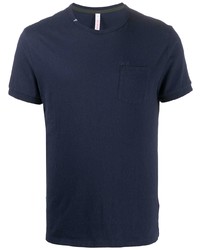 Мужская темно-синяя футболка с круглым вырезом от Sun 68