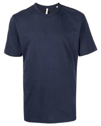 Мужская темно-синяя футболка с круглым вырезом от Sunflower