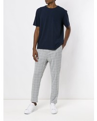 Мужская темно-синяя футболка с круглым вырезом от Egrey