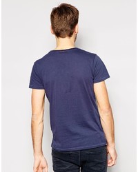 Мужская темно-синяя футболка с круглым вырезом от Replay