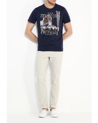 Мужская темно-синяя футболка с круглым вырезом от Tom Tailor