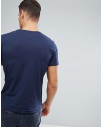 Мужская темно-синяя футболка с круглым вырезом от Tommy Jeans