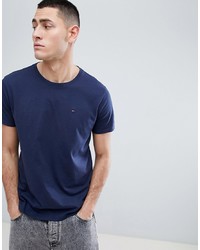 Мужская темно-синяя футболка с круглым вырезом от Tommy Jeans