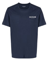 Мужская темно-синяя футболка с круглым вырезом от True Religion