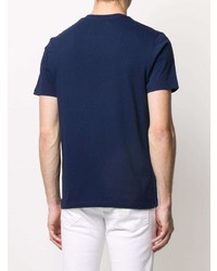 Мужская темно-синяя футболка с круглым вырезом от Jacob Cohen