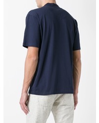 Мужская темно-синяя футболка с круглым вырезом от Natural Selection
