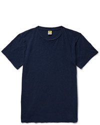 Мужская темно-синяя футболка с круглым вырезом от Velva Sheen