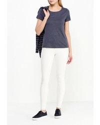 Женская темно-синяя футболка с круглым вырезом от Vero Moda