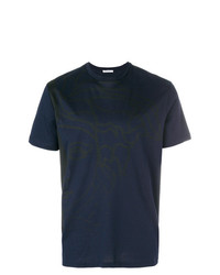 Мужская темно-синяя футболка с круглым вырезом от Versace Collection