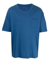 Мужская темно-синяя футболка с круглым вырезом от VISVIM