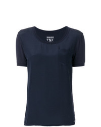 Женская темно-синяя футболка с круглым вырезом от Woolrich
