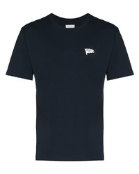 Мужская темно-синяя футболка с круглым вырезом от WTAPS