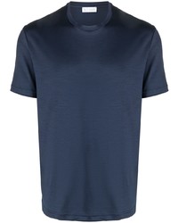 Мужская темно-синяя футболка с круглым вырезом от Xacus