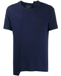Мужская темно-синяя футболка с круглым вырезом от Yohji Yamamoto