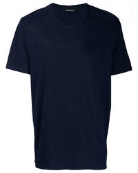 Мужская темно-синяя футболка с круглым вырезом от Zadig & Voltaire