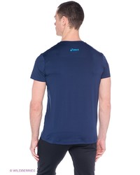 Мужская темно-синяя футболка с принтом от Asics