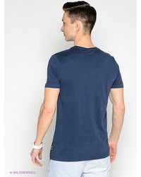 Мужская темно-синяя футболка с принтом от Broadway