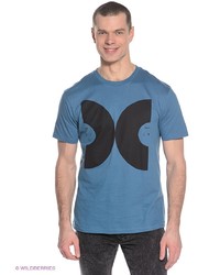 Мужская темно-синяя футболка с принтом от DC Shoes