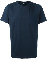 Мужская темно-синяя футболка от A.P.C.