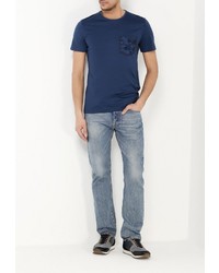 Мужская темно-синяя футболка от Antony Morato