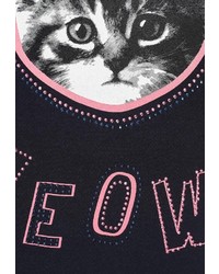 Женская темно-синяя футболка от Baon