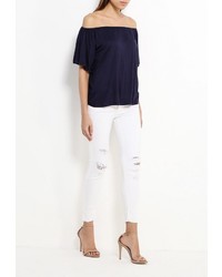 Женская темно-синяя футболка от Baon