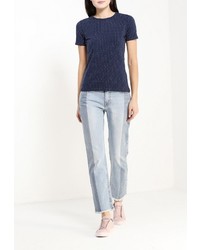 Женская темно-синяя футболка от Befree