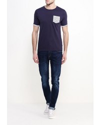 Мужская темно-синяя футболка от Brave Soul