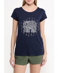 Женская темно-синяя футболка от Broadway